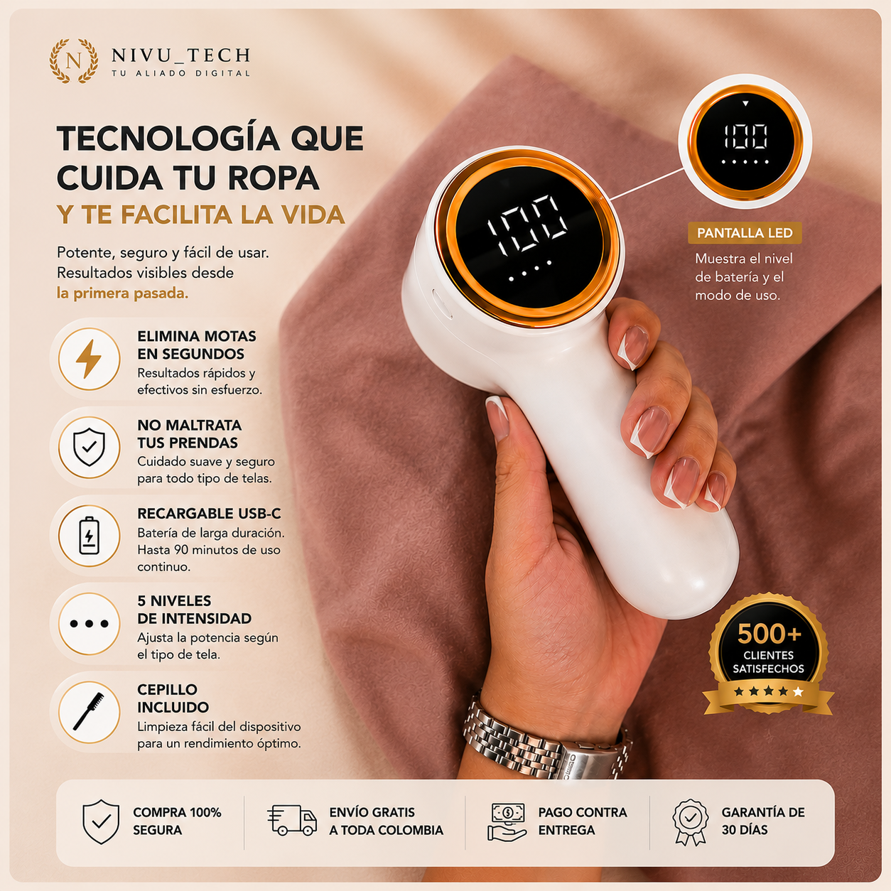 Removedor De Motas Digital Recargable
