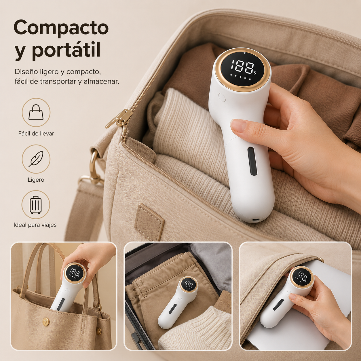 Removedor de Motas Digital Recargable